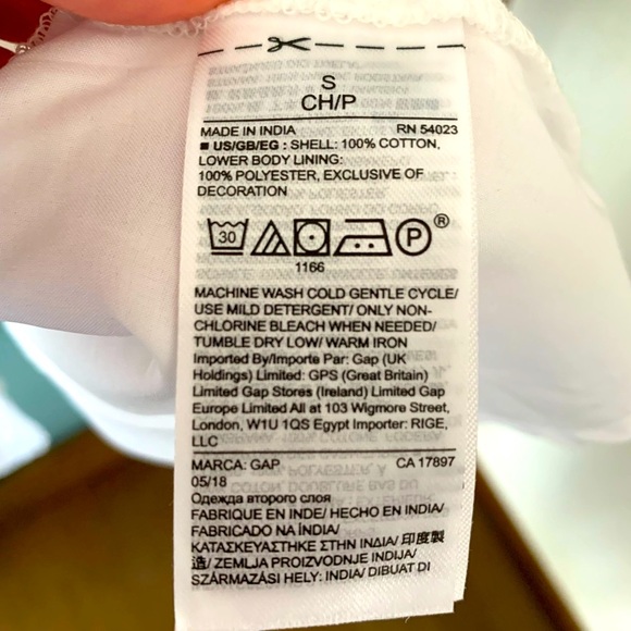 NWT Women’s GAP Cotton Dress, Size S - Picture 4 of 7